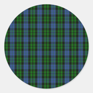 Clan MacKay Tartan Classic Round Sticker