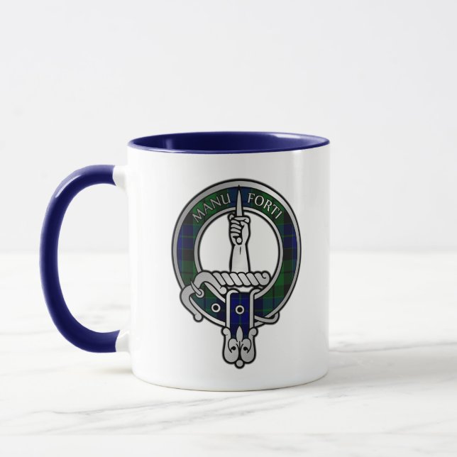 Clan MacKay Tartan Crest  Mug (Left)