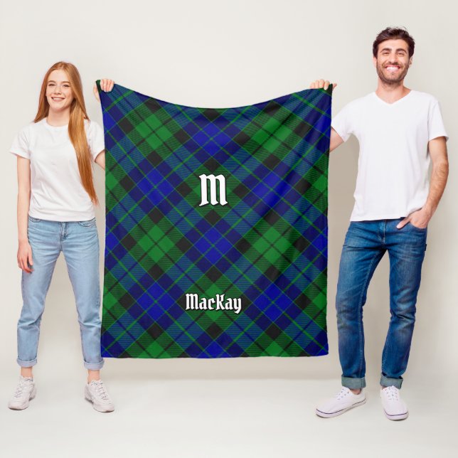 Clan MacKay Tartan Fleece Blanket (In Situ)