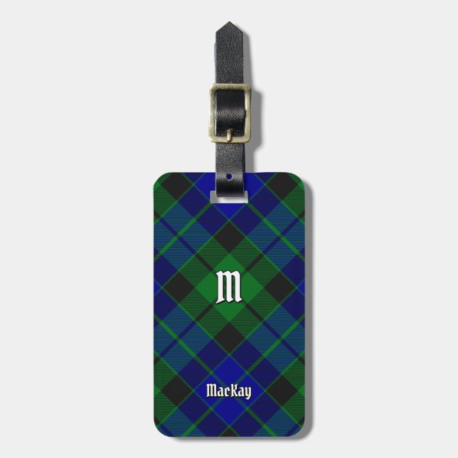 Clan MacKay Tartan Luggage Tag (Front Vertical)