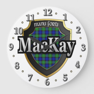 Clan MacKay Tartan Scottish Dream Clock