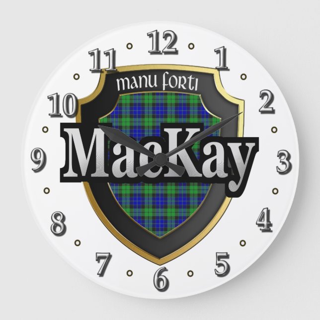 Clan MacKay Tartan Scottish Dream Clock (Front)