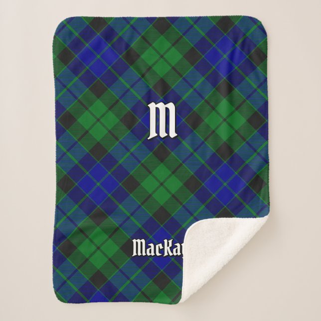 Clan MacKay Tartan Sherpa Blanket (Front)