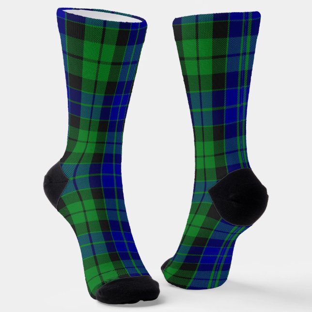 Clan MacKay Tartan  Socks (Angled)