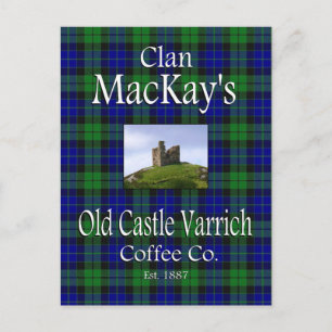 Clan MacKay's Old Castle Varrich Coffee Co. Postcard