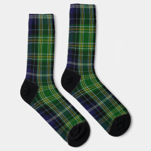 Clan MacKellar Tartan Plaid Socks