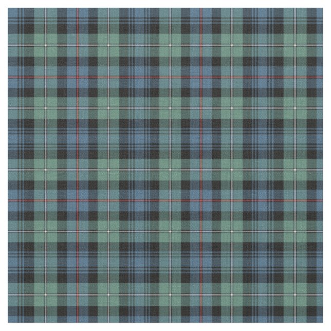 Clan Mackenzie Ancient Tartan Fabric (Close Up)