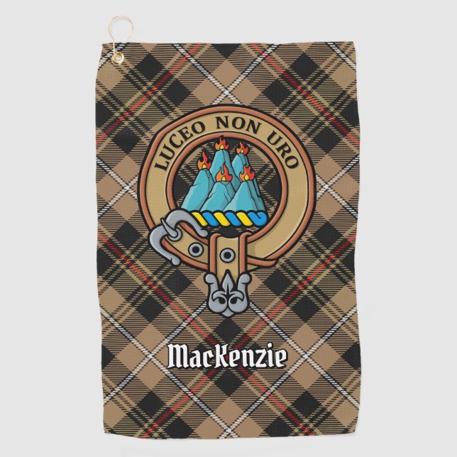 Clan MacKenzie Crest Golf Towel (Front)