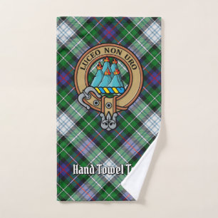 Clan MacKenzie Crest over Dress Tartan Bath Towel Set