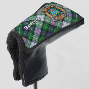 Clan MacKenzie Crest over Dress Tartan Golf Head Cover