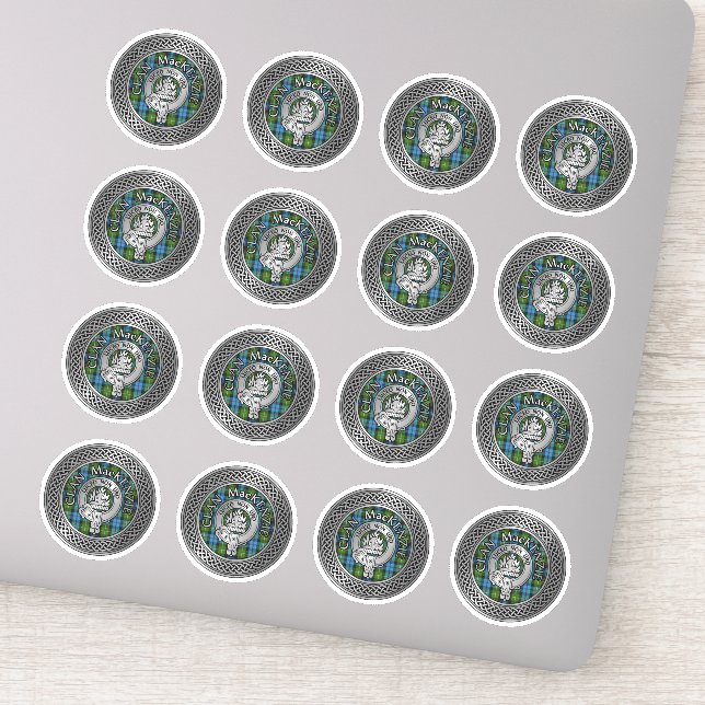 Clan MacKenzie Crest & Tartan Knot (Detail)