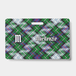 Clan MacKenzie Dress Tartan Badge ID Badge