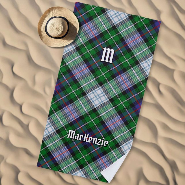 Clan MacKenzie Dress Tartan Beach Towel (Creator Uploaded)