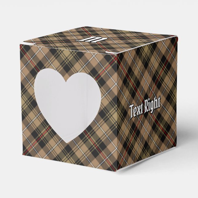 Clan MacKenzie Hunting Brown Tartan Favour Box (Front Side)