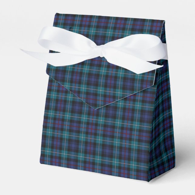 Clan Mackenzie Modern Tartan Favour Box (Front Side)