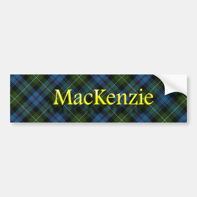 Clan MacKenzie Scottish Bumper Sticker (Front)