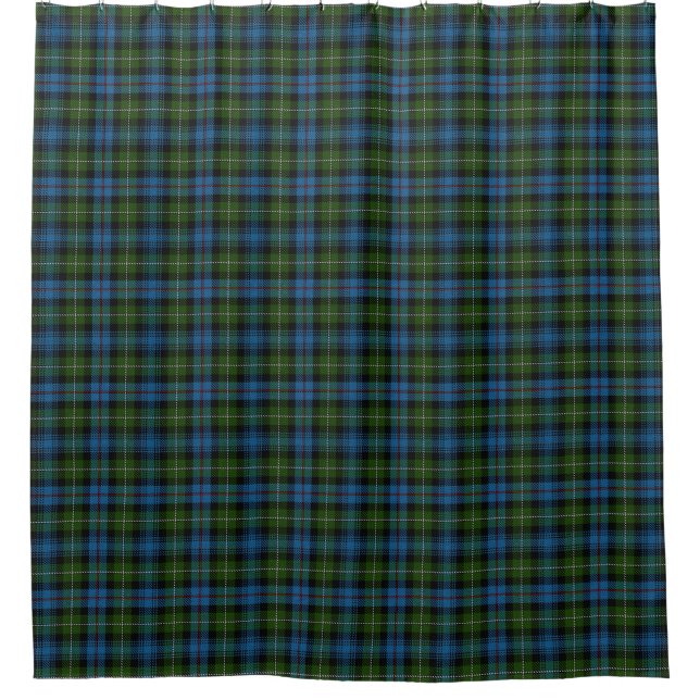 Clan MacKenzie Scottish Heritage Tartan Shower Curtain (Front)