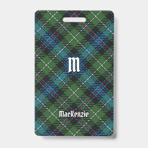 Clan MacKenzie Tartan Badge ID Badge