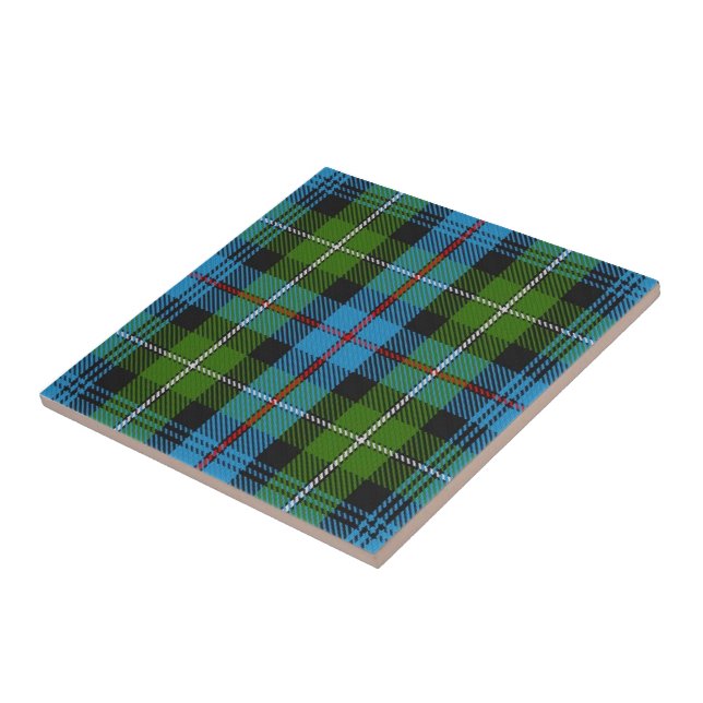Clan MacKenzie Tartan  Ceramic Tile (Side)
