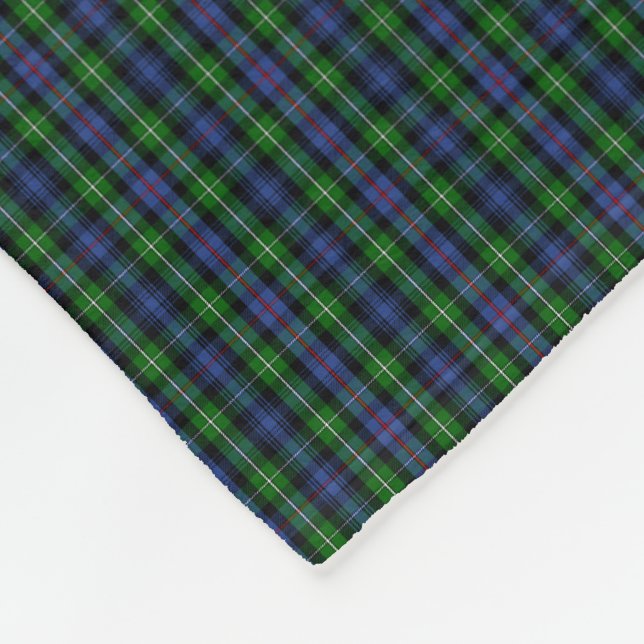 Clan MacKenzie Tartan Fleece Blanket (Corner)