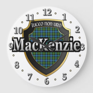 Clan MacKenzie Tartan Scottish Dream Clock