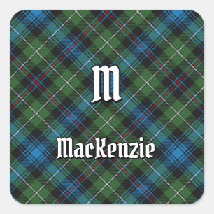 Clan MacKenzie Tartan Square Sticker
