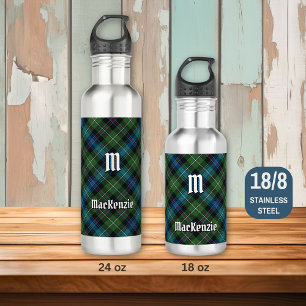 Clan MacKenzie Tartan Stainless Steel Water Bottle