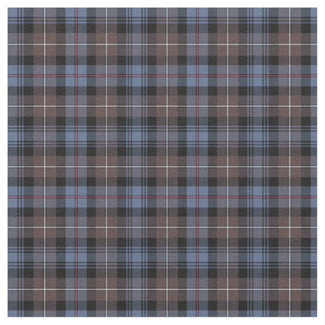Clan Mackenzie Weathered Tartan Fabric (Close Up)