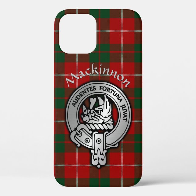Clan MacKinnon Crest & Tartan Case-Mate iPhone Case (Back)