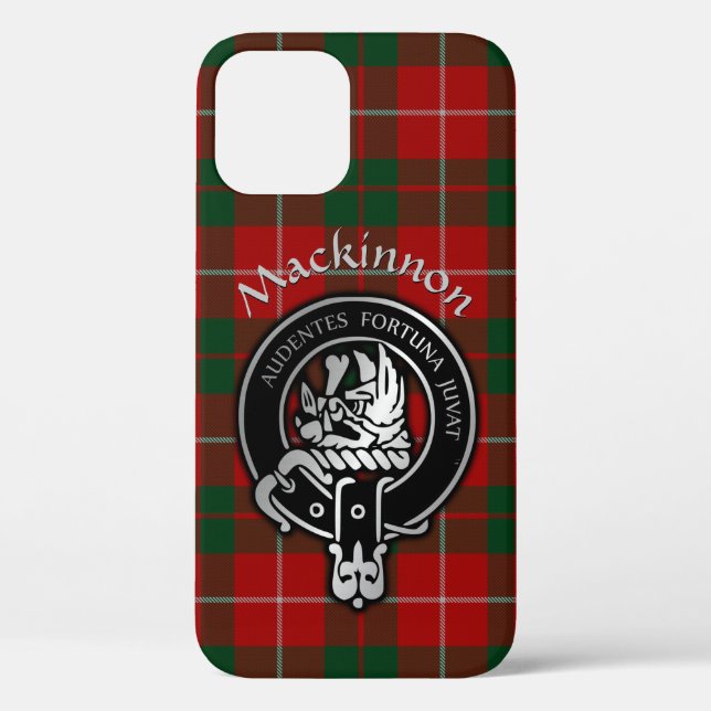 Clan MacKinnon Crest & Tartan Case-Mate iPhone Case (Back)