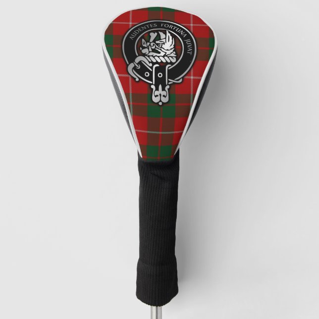 Clan MacKinnon Crest & Tartan Golf Head Cover (Front)