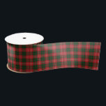 Clan MacKinnon Plaid Tartan Red Green Chequered Satin Ribbon<br><div class="desc">Up your gifts wrapping game with this plaid Clan MacKinnon tartan red and green chequered ribbon. Perfect for anniversary,  family reunions,  other special gift giving occasions you have planned for the year. 

Celebrate all things Scottish tradition with this cool tartan print ribbon</div>