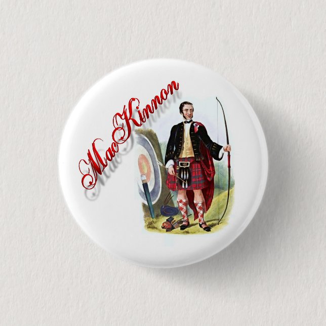 Clan MacKinnon Scottish Dream Button (Front)