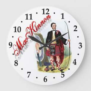 Clan MacKinnon Scottish Dream Clock
