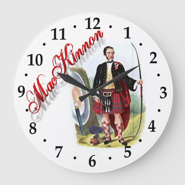 Clan MacKinnon Scottish Dream Clock (Front)