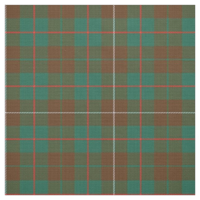 Clan MacKinnon Scottish Hunting Tartan Plaid Fabric (Swatch)