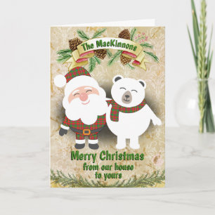 Clan MacKinnon Tartan Plaid Christmas Holiday Card