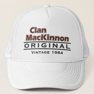Clan MacKinnon Vintage Customise Your Birthyear Trucker Hat