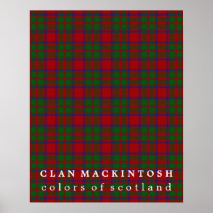 Clan MacKintosh Colours of Scotland Tartan Poster