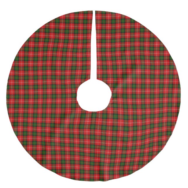 Clan Mackintosh Tartan Brushed Polyester Tree Skirt (Front)