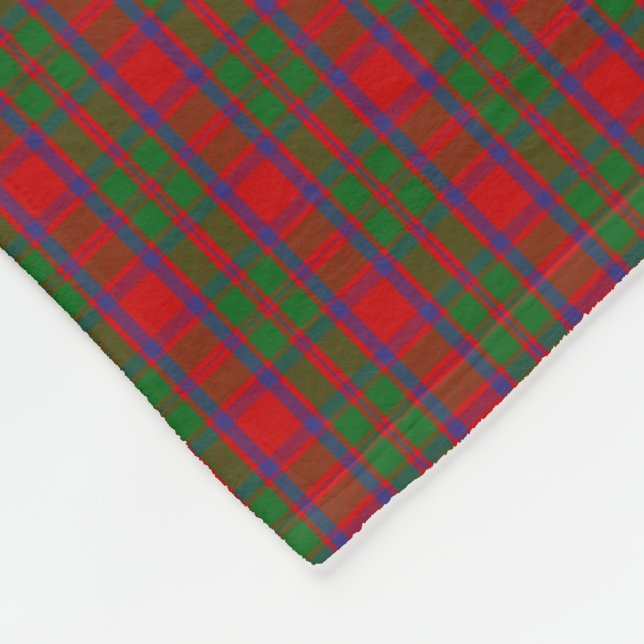 Clan MacKintosh Tartan Fleece Blanket (Corner)