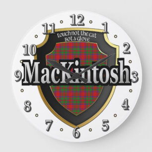Clan MacKintosh Tartan Scottish Dream Clock