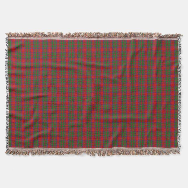 Clan MacKintosh Tartan Throw Blanket (Front)
