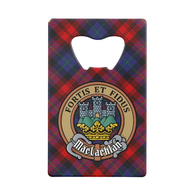 Clan MacLachlan Crest over Tartan (Front)