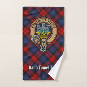 Clan MacLachlan Crest over Tartan Bath Towel Set