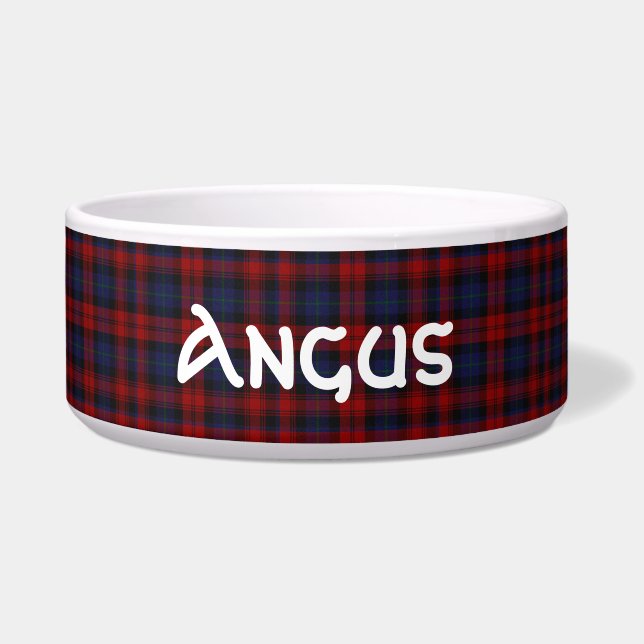 Clan MacLachlan Custom Tartan Plaid Pet Bowl (Front)