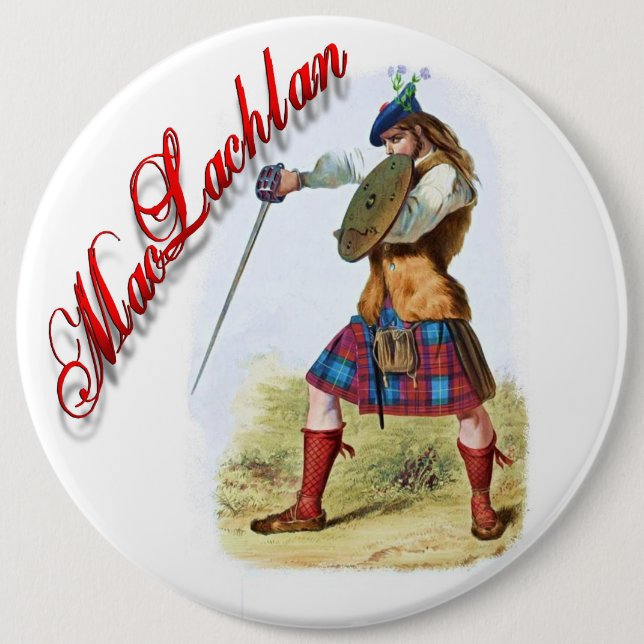 Clan MacLachlan Scottish Dream Button (Front)