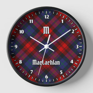 Clan MacLachlan Tartan Clock