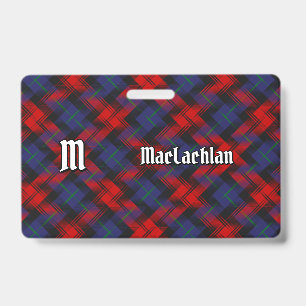 Clan MacLachlan Tartan ID Badge