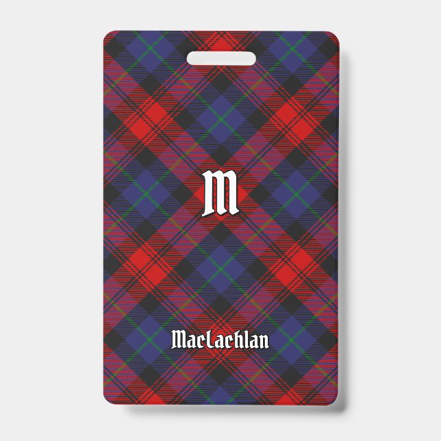 Clan MacLachlan Tartan ID Badge (Front)